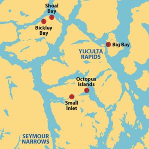 Discovery Islands Map