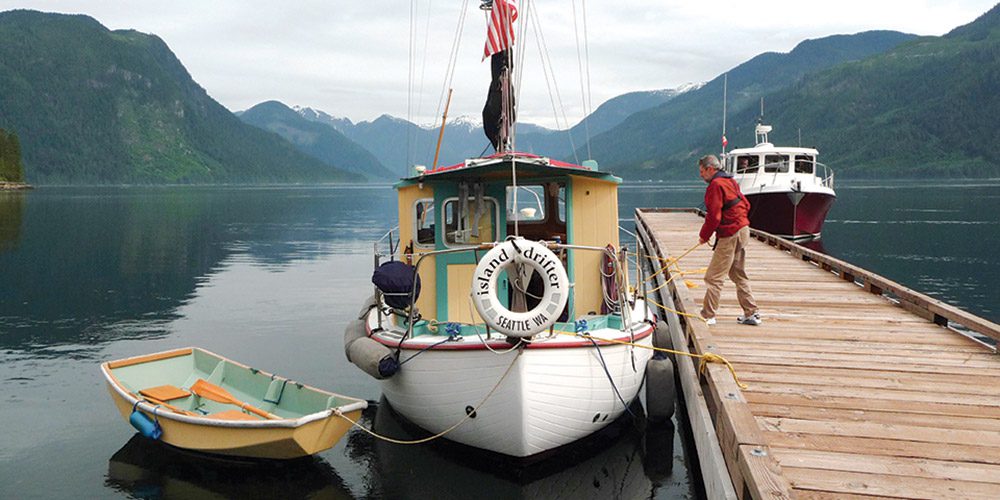 Tying Up at Shoal Bay Dock